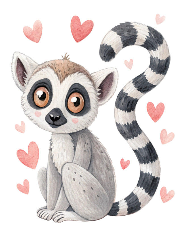 lemur cotton quilt block