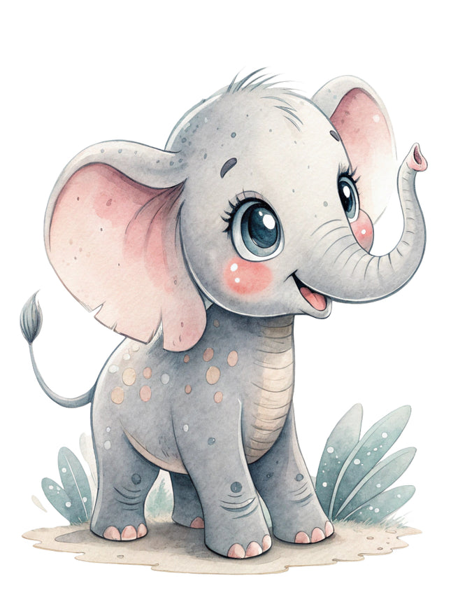 elephant cotton quilt block