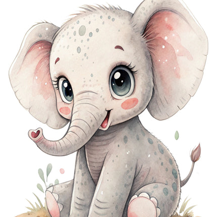 elephant cotton quilt block