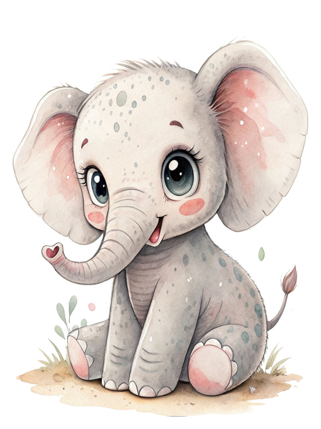 elephant cotton quilt block