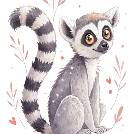 lemur quilt block