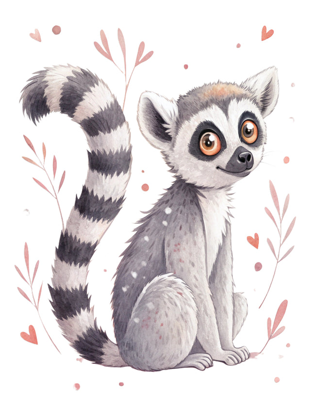 lemur quilt block