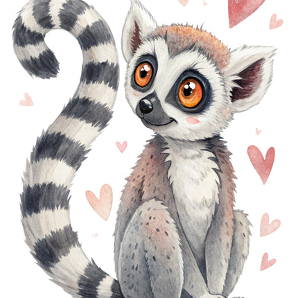 lemur quilt block