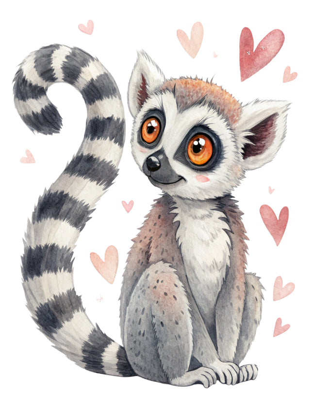 lemur quilt block