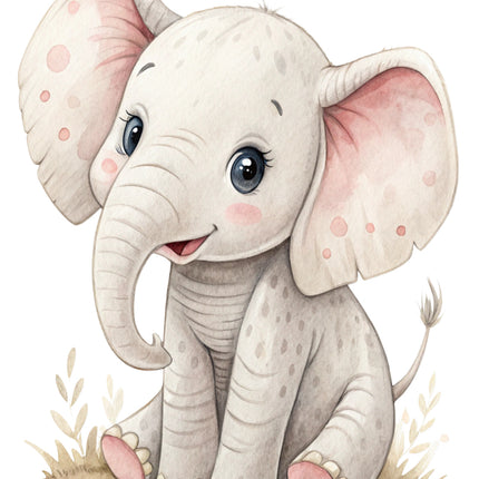 elephant cotton quilt block