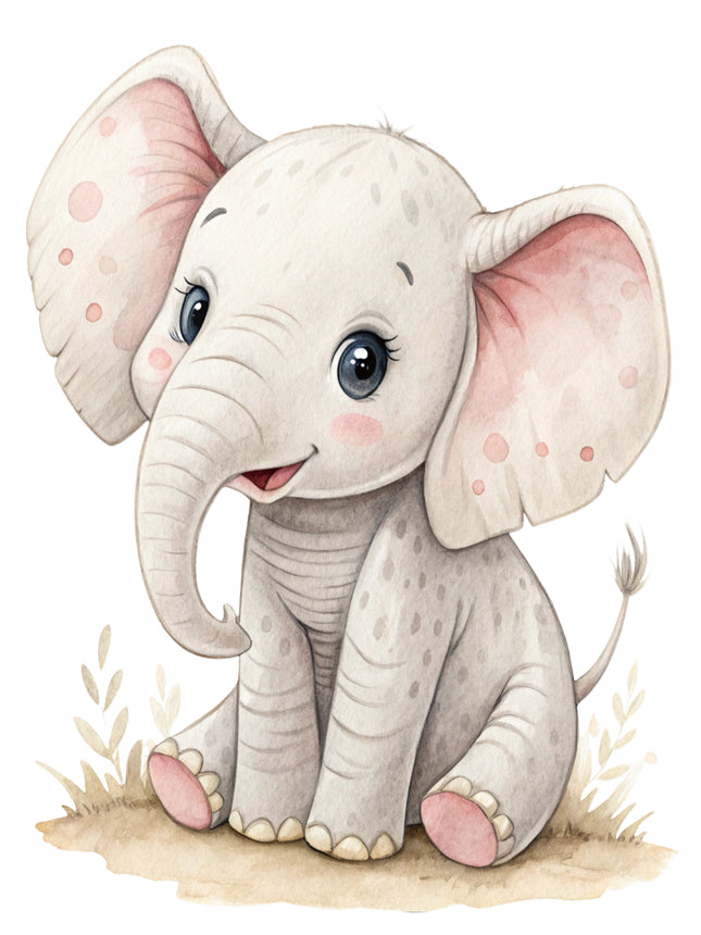 elephant cotton quilt block