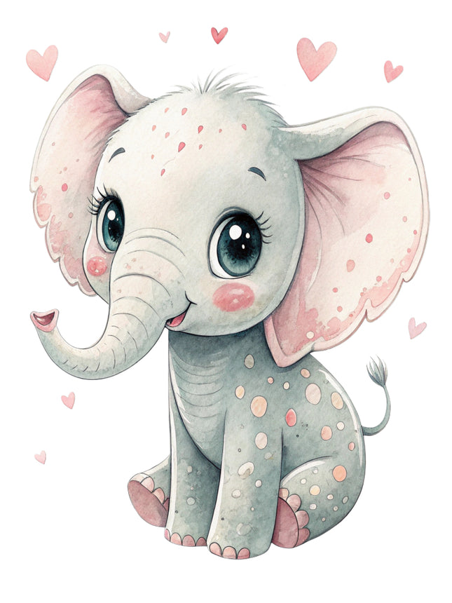 elephant cotton quilt block