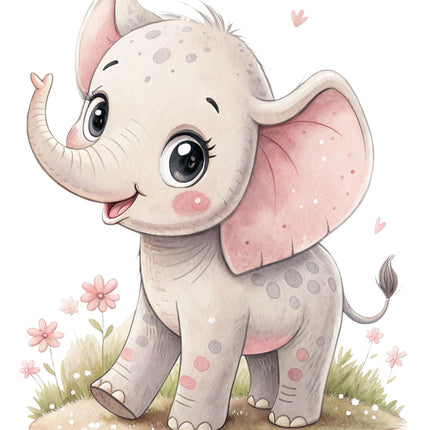 elephant cotton quilt block