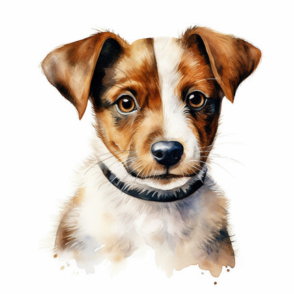 jack russell cotton fabric panel