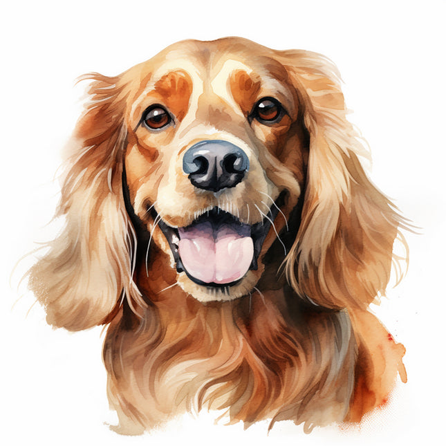 cocker spaniel dog cotton quilt block