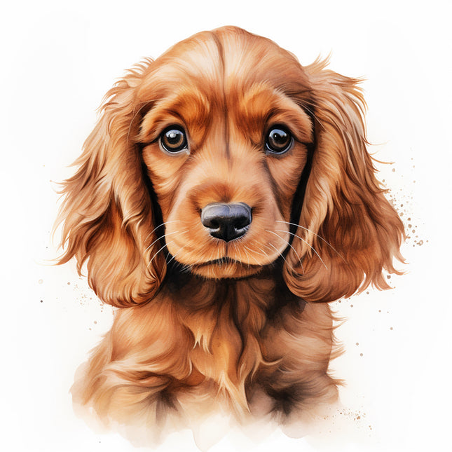 cocker spaniel dog cotton quilt block