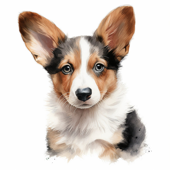 corgi cotton quilt panel