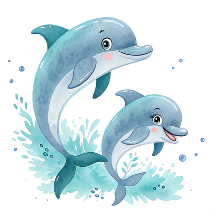 dolphin fabric panel