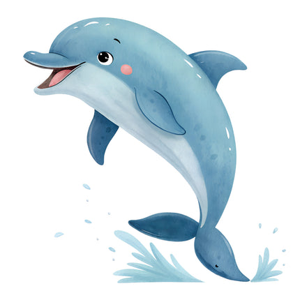 happy dolphin quilt block