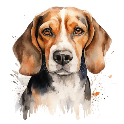 beagle cotton fabric panel