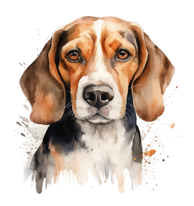 beagle cotton fabric panel