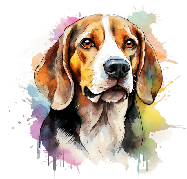 beagle cotton fabric panel