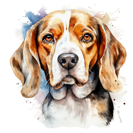 beagle cotton fabric panel