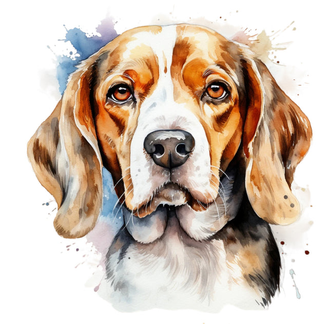 beagle cotton fabric panel