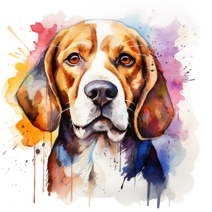 beagle cotton fabric panel