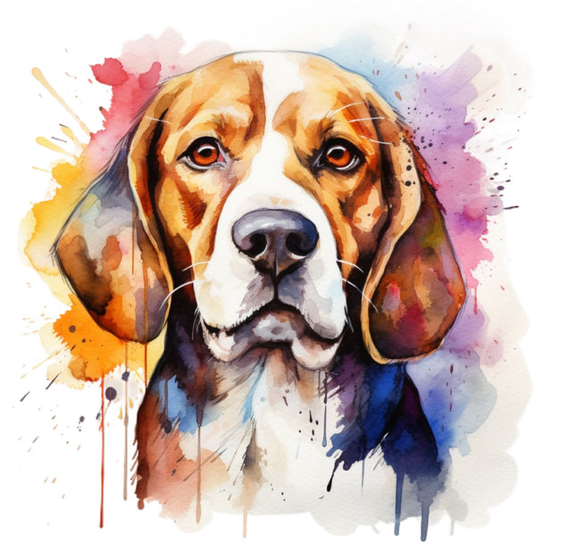 beagle cotton fabric panel