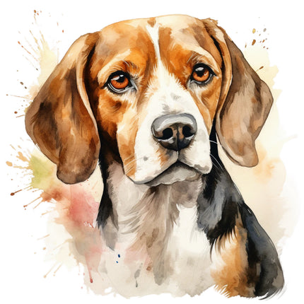 beagle cotton fabric panel