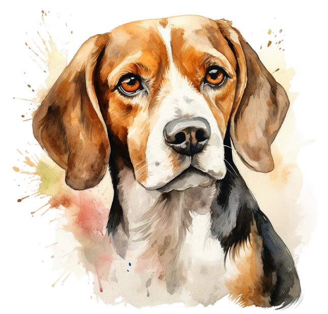beagle cotton fabric panel