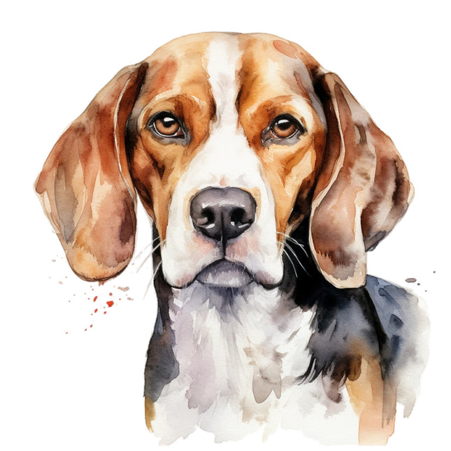 beagle cotton fabric panel