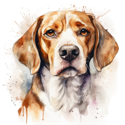 beagle cotton fabric panel