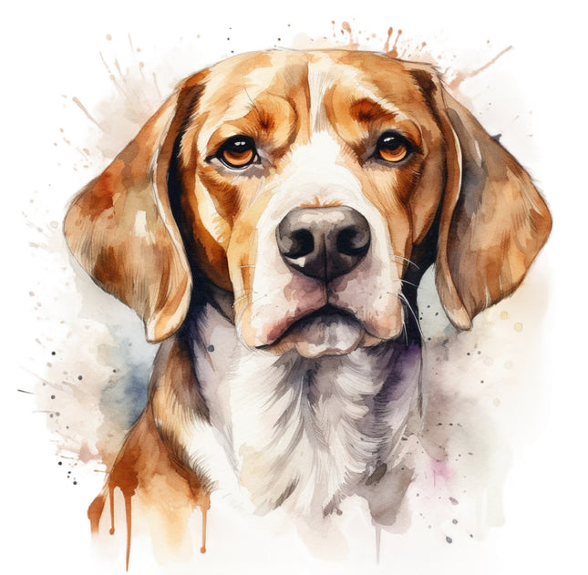 beagle cotton fabric panel