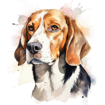 beagle cotton fabric panel