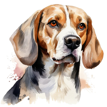 beagle cotton fabric panel