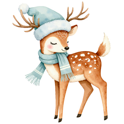 Deer cotton sewing panel