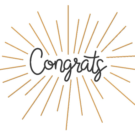 congrats fabric panel