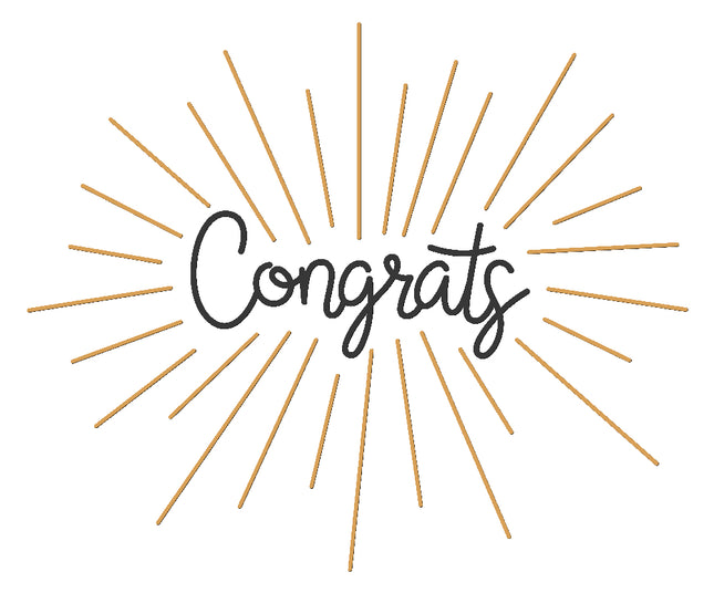 congrats fabric panel