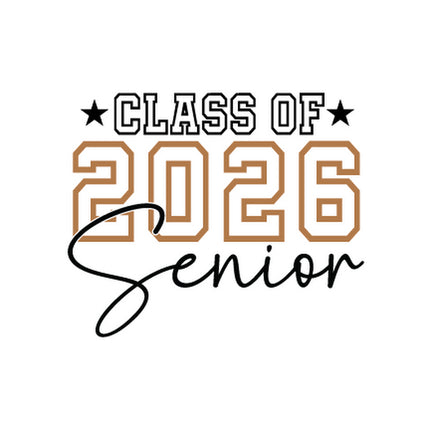 senior graduate 2026 fabric panel
