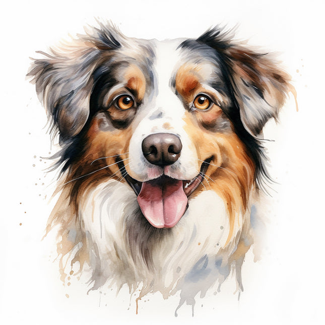 Australian shepherd dog fabric panel