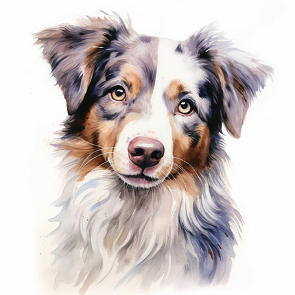 Australian shepherd dog fabric panel