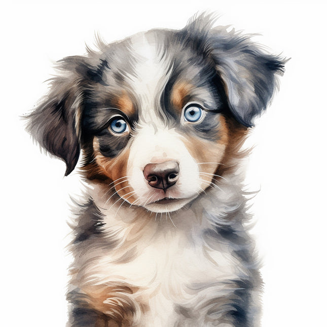 Australian shepherd dog fabric panel