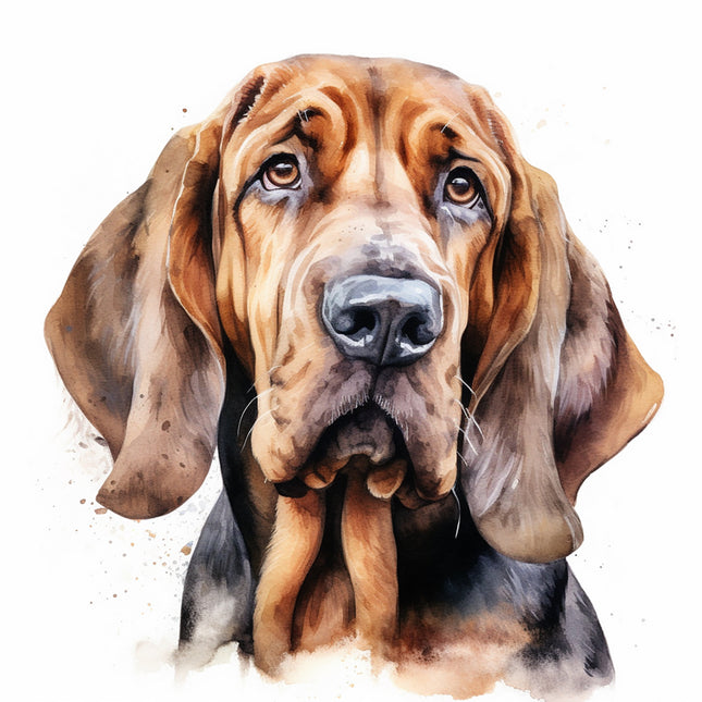 bloodhound dog fabric panel