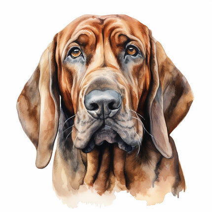 bloodhound dog fabric panel