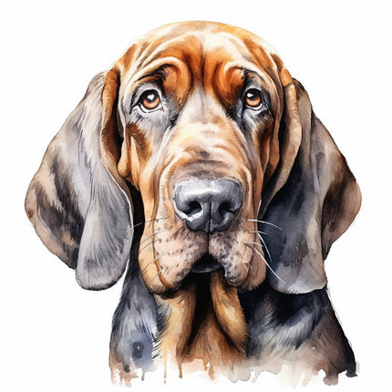 bloodhound dog fabric panel