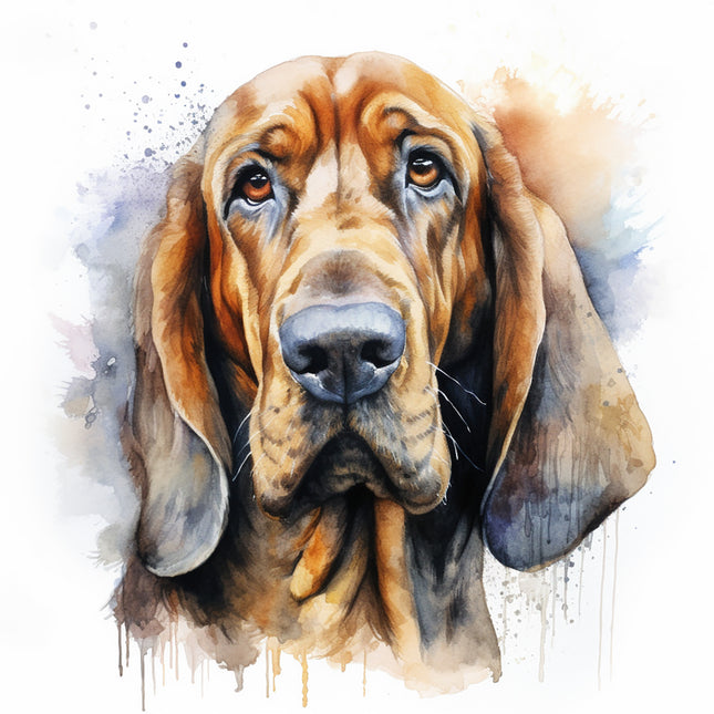 bloodhound dog fabric panel