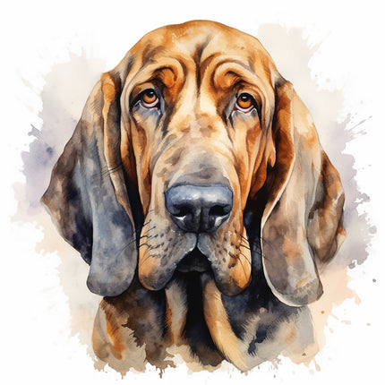 bloodhound dog fabric panel