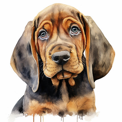 bloodhound dog fabric panel