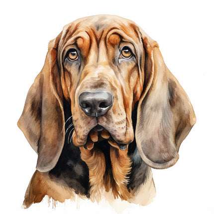 bloodhound dog fabric panel