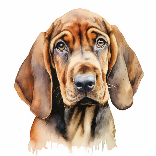 bloodhound dog fabric panel