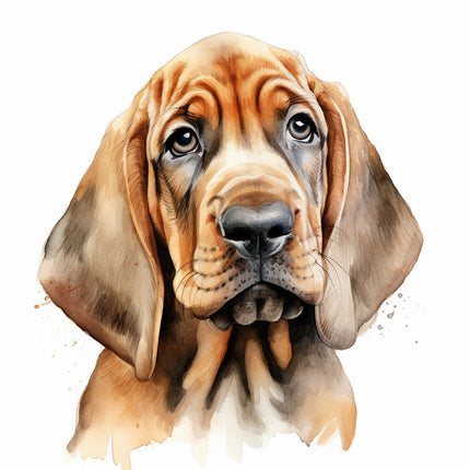 bloodhound dog fabric panel