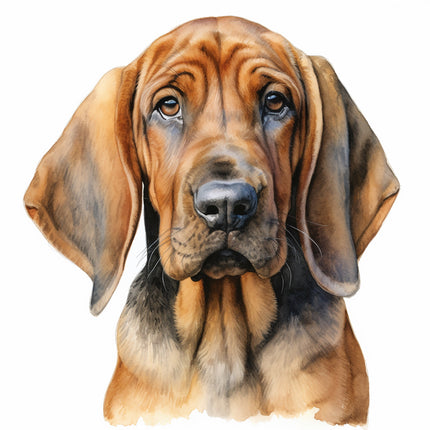 bloodhound dog fabric panel