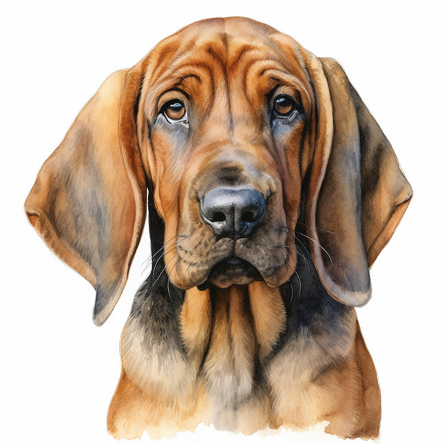 bloodhound dog fabric panel